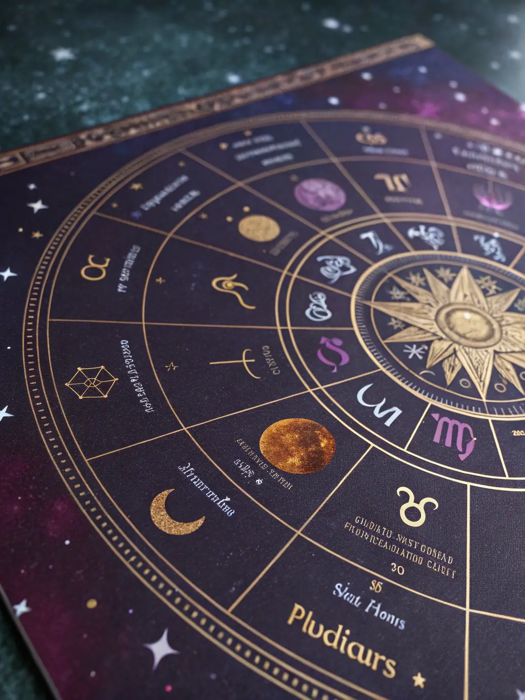 A visually appealing image representing a personalized astrology reading, showcasing a birth chart with planets and astrological symbols, conveying a sense of personalized guidance and cosmic insight.