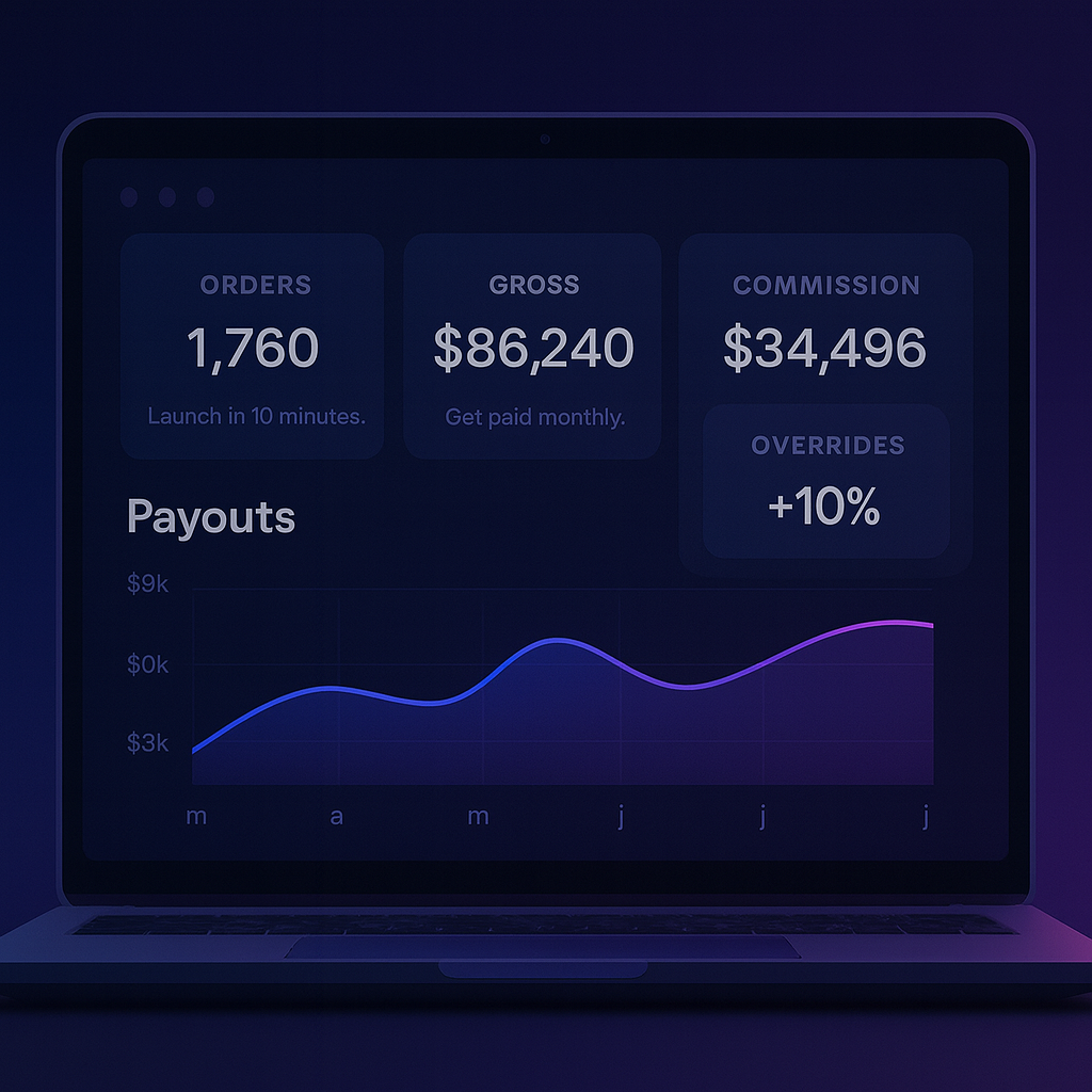 Eqqoh partner dashboard showing orders, commission and payouts